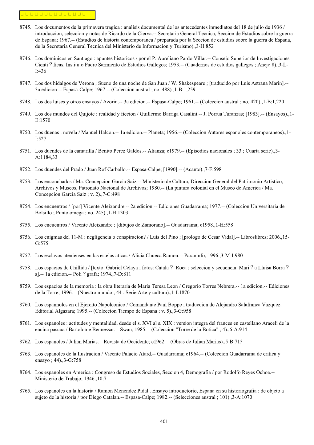 8745. Los Documentos De La Primavera Tragica