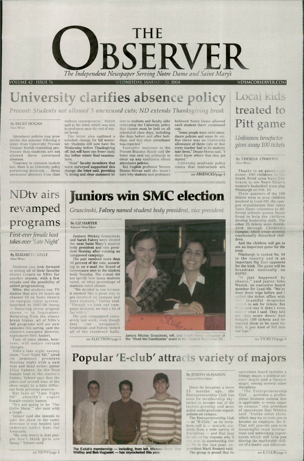 Juniors Win SMC Election