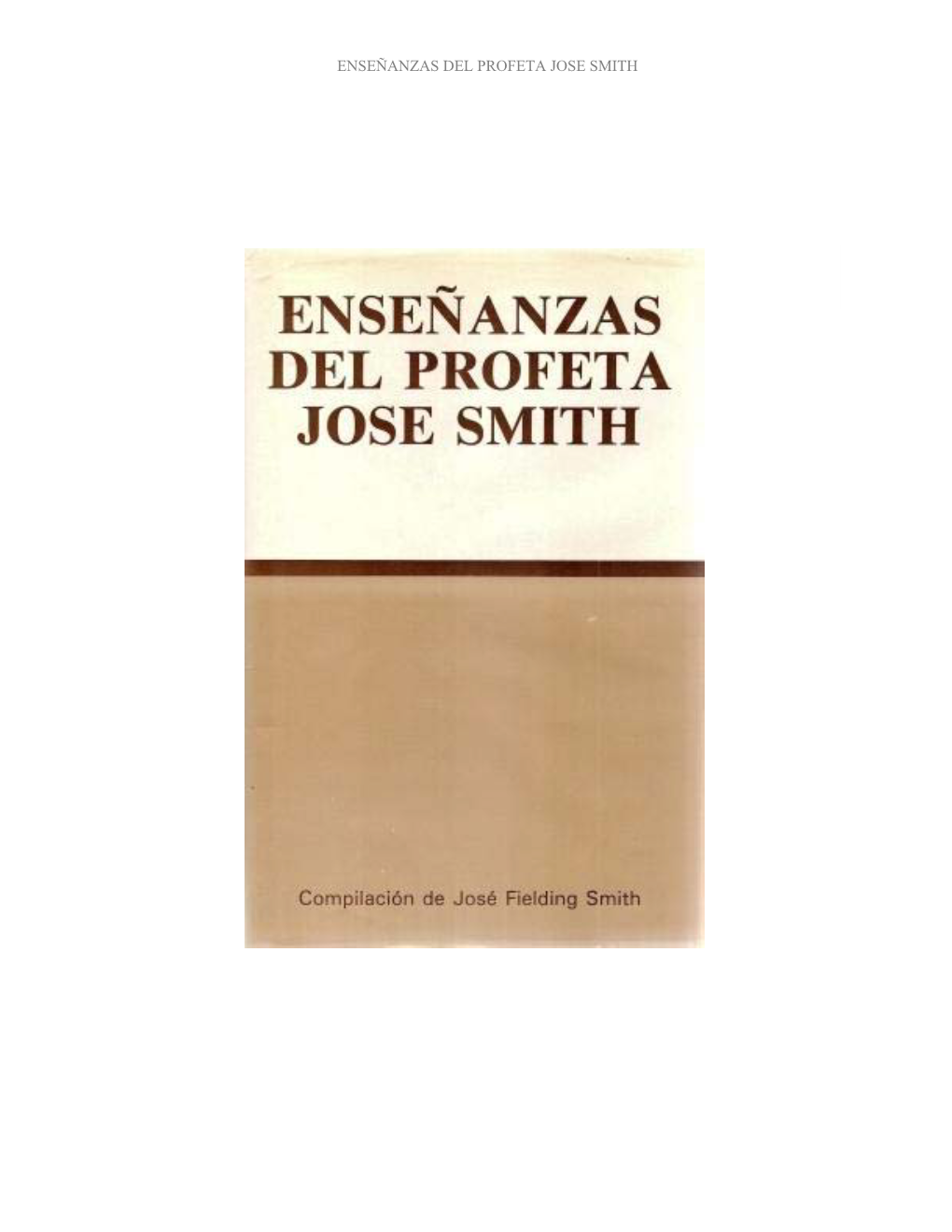 Enseñanzas Del Profeta Jose Smith