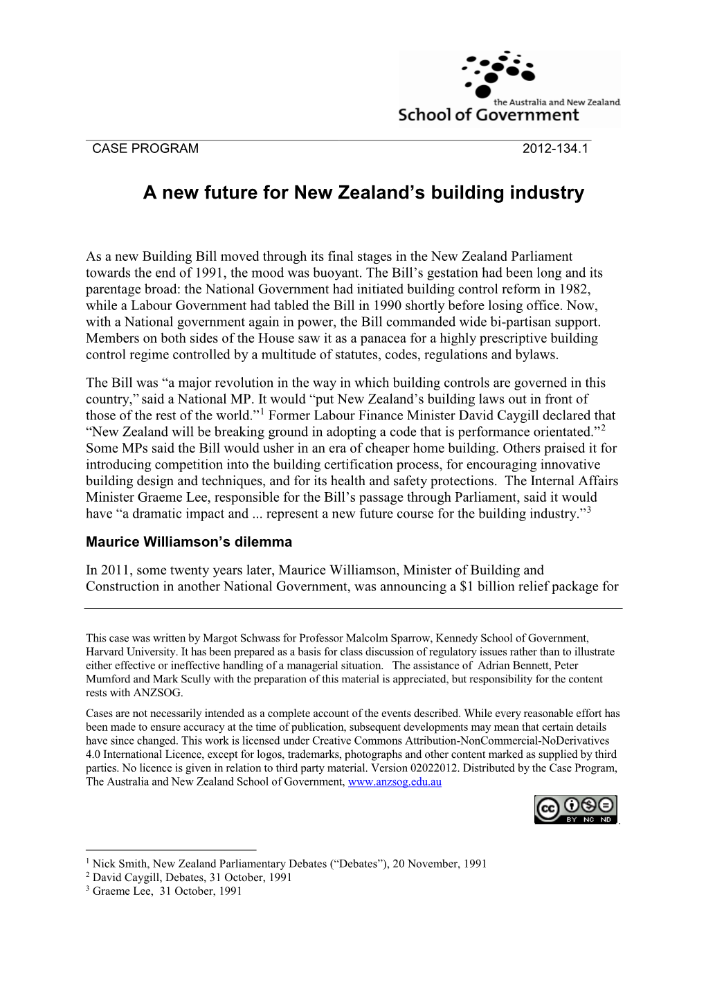 A New Future for New Zealand's Building Industry