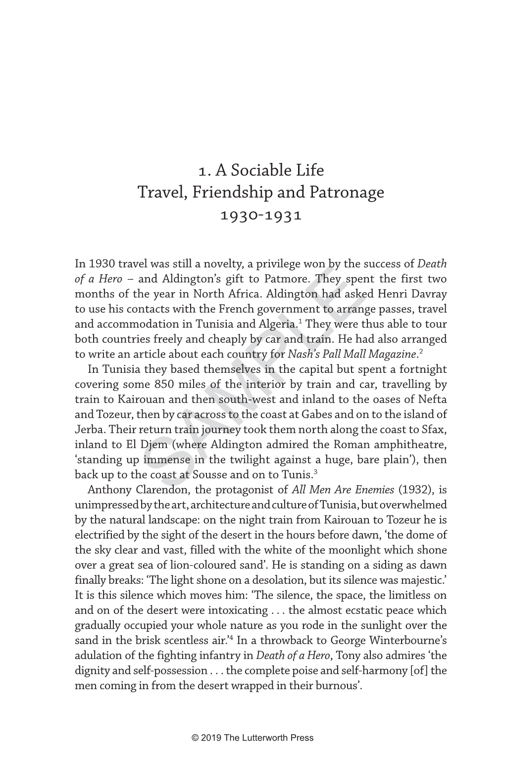 Travel, Friendship and Patronage, 1930–1931