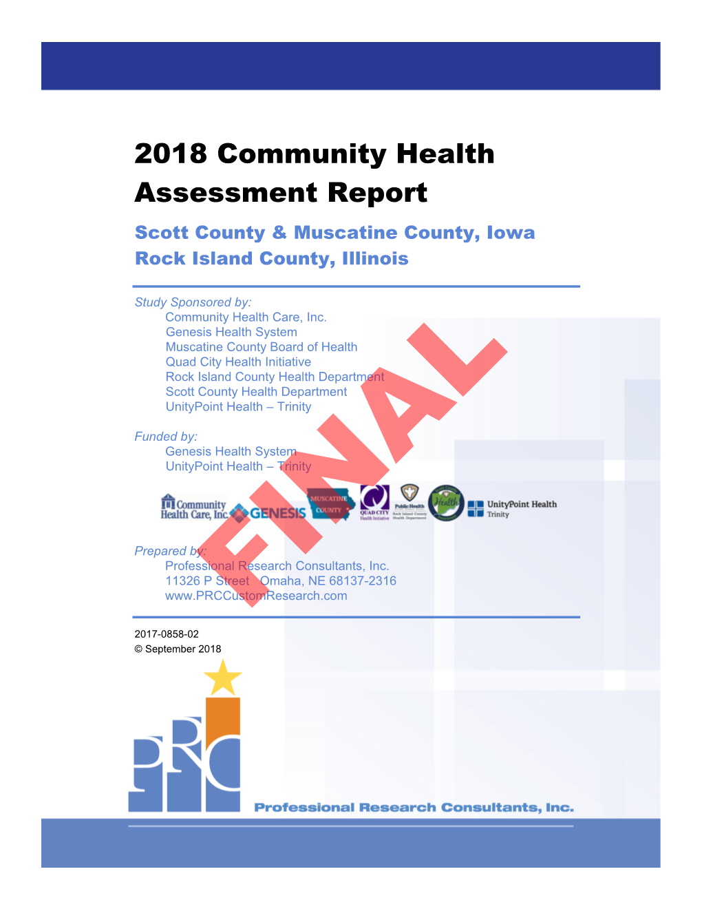 2018 Community Health Assessment Report