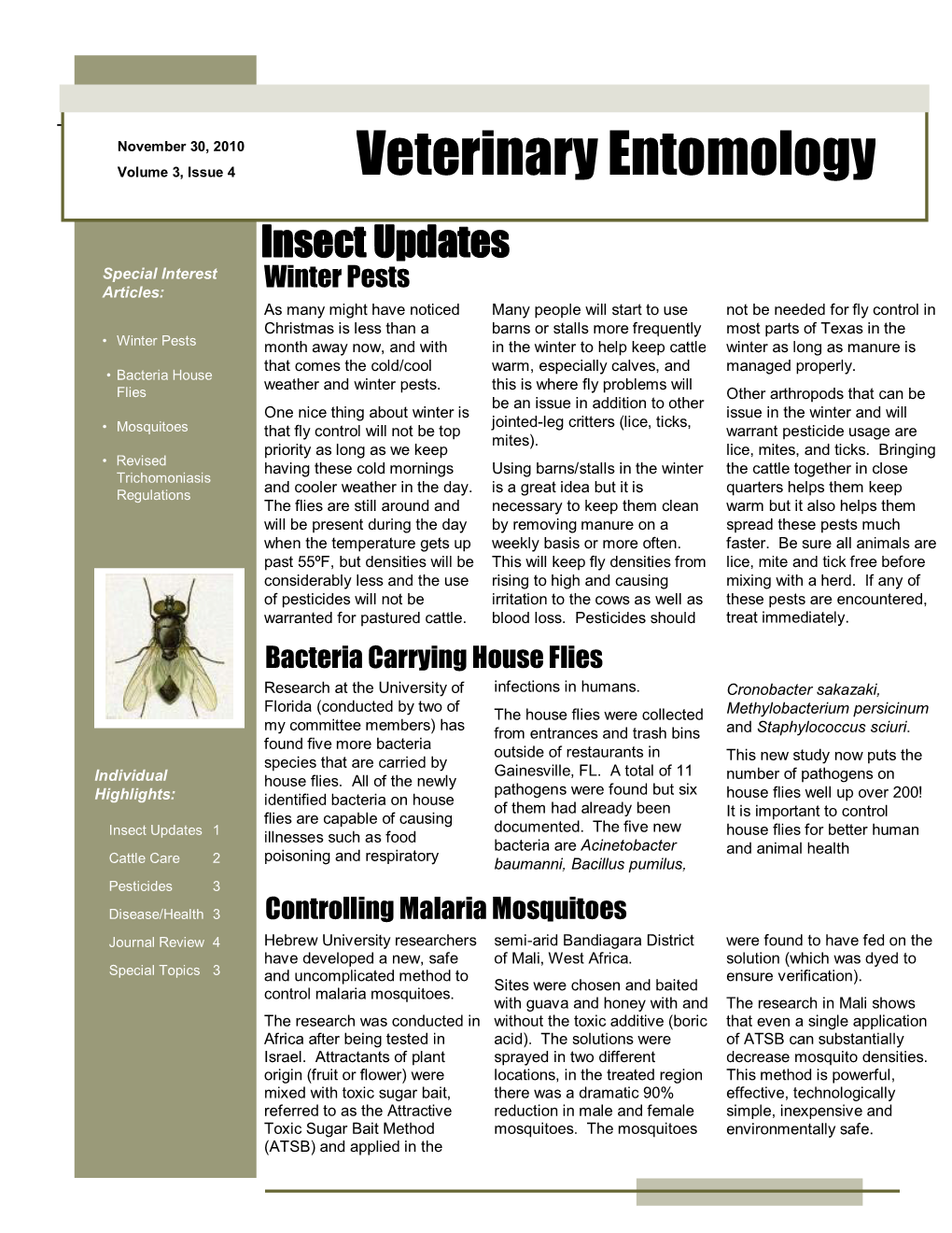 Veterinary Entomology