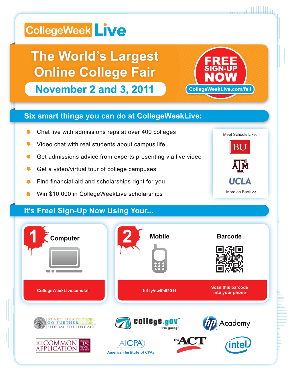 The World's Largest Online College Fair