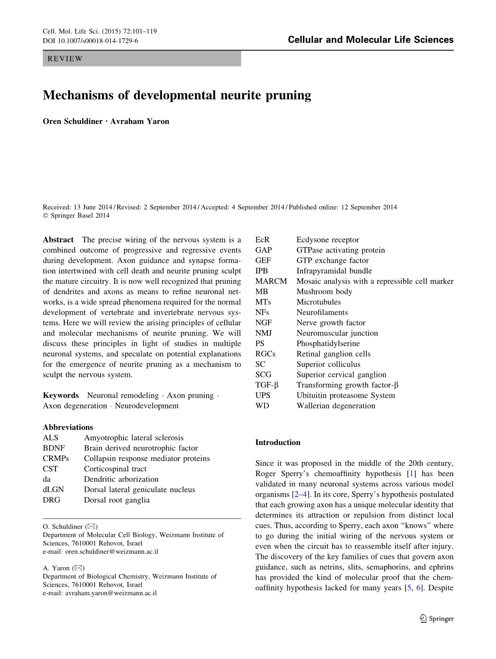 Mechanisms of Developmental Neurite Pruning