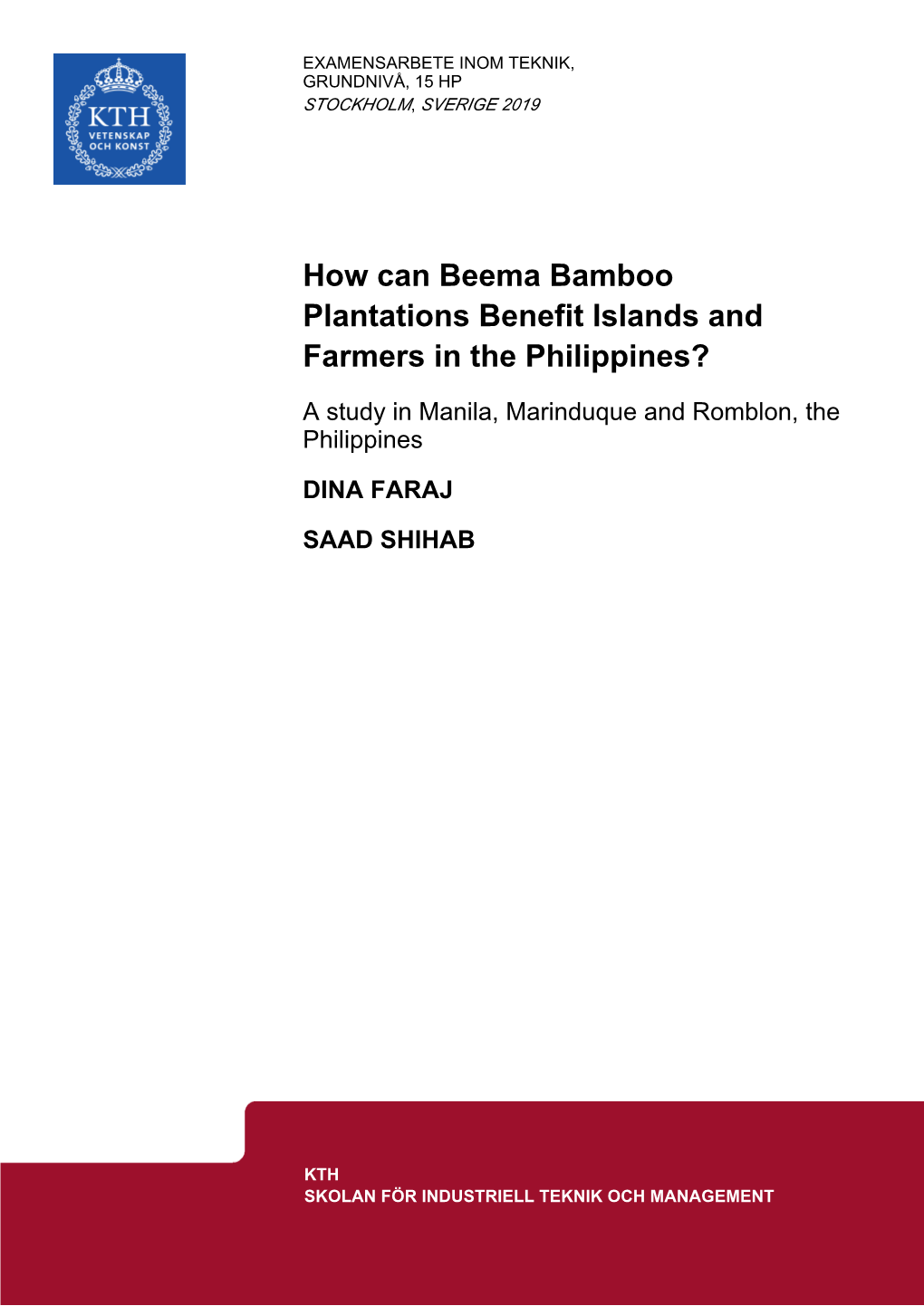 How Can Beema Bamboo Plantations Benefit Islands and Farmers in the Philippines?