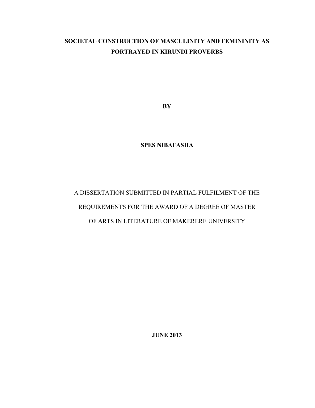 NIBAFASHA SPES M.A DISSERTATION 2013.Pdf