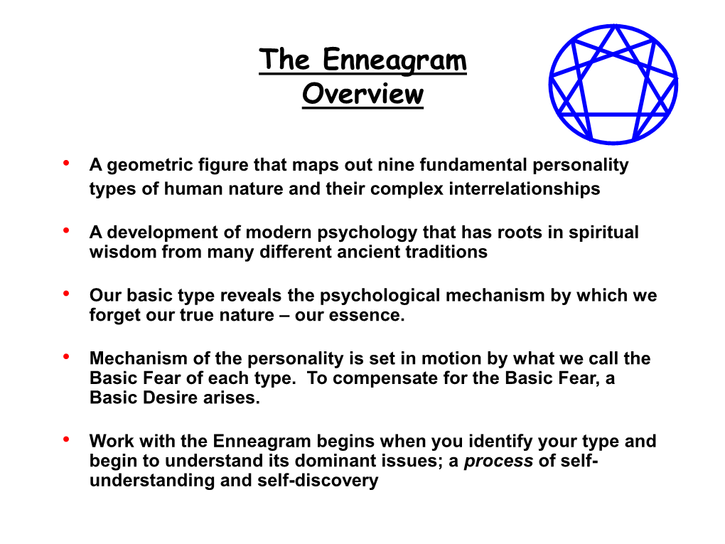 The Enneagram Overview