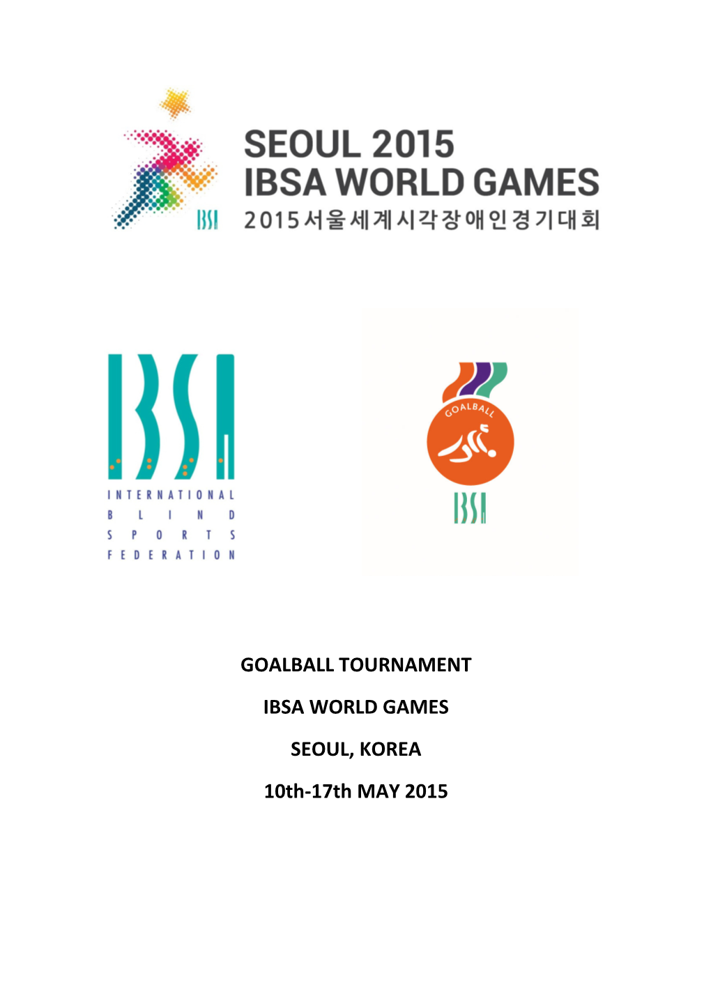 2015 IBSA World Games Goalball Download.Pdf