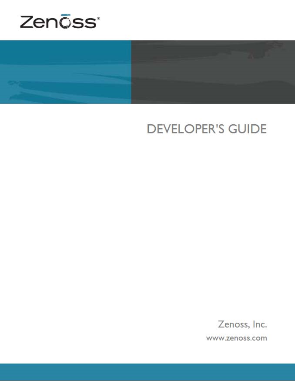 Zenoss Developer's Guide Copyright © 2010 Zenoss, Inc., 275 West St