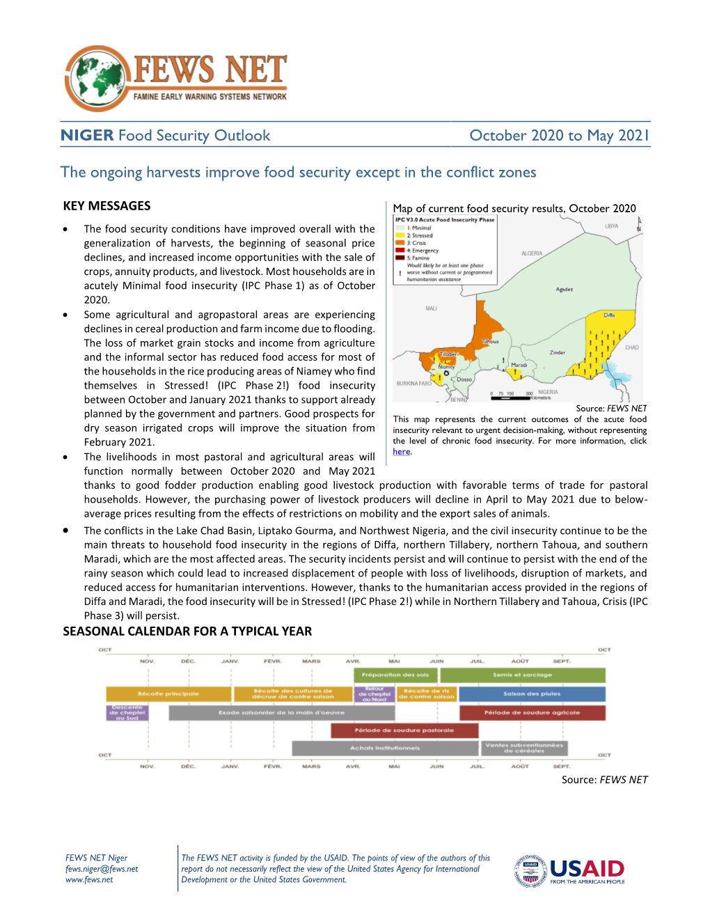 NIGER Perspectives Sur La Sécurité Alimentaire