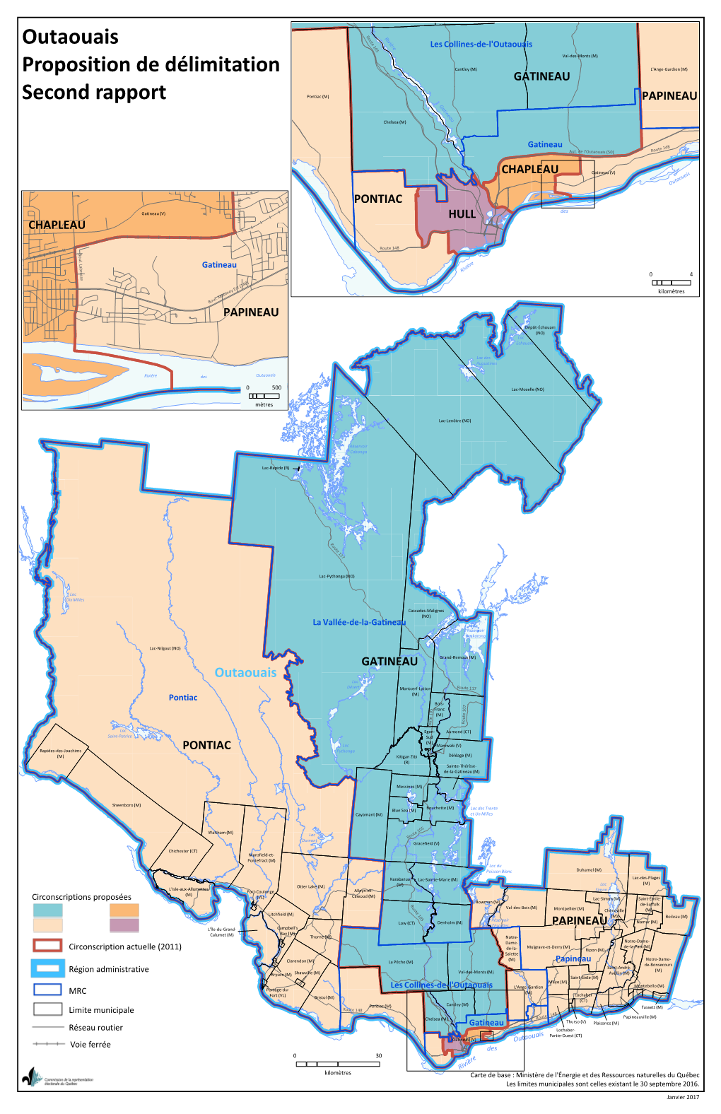 Outaouais 1 R Les Collines-De-L'outaouais 0 E 5 Val-Des-Monts (M) Proposition De Délimitation Cantley (M) L'ange-Gardien (M)