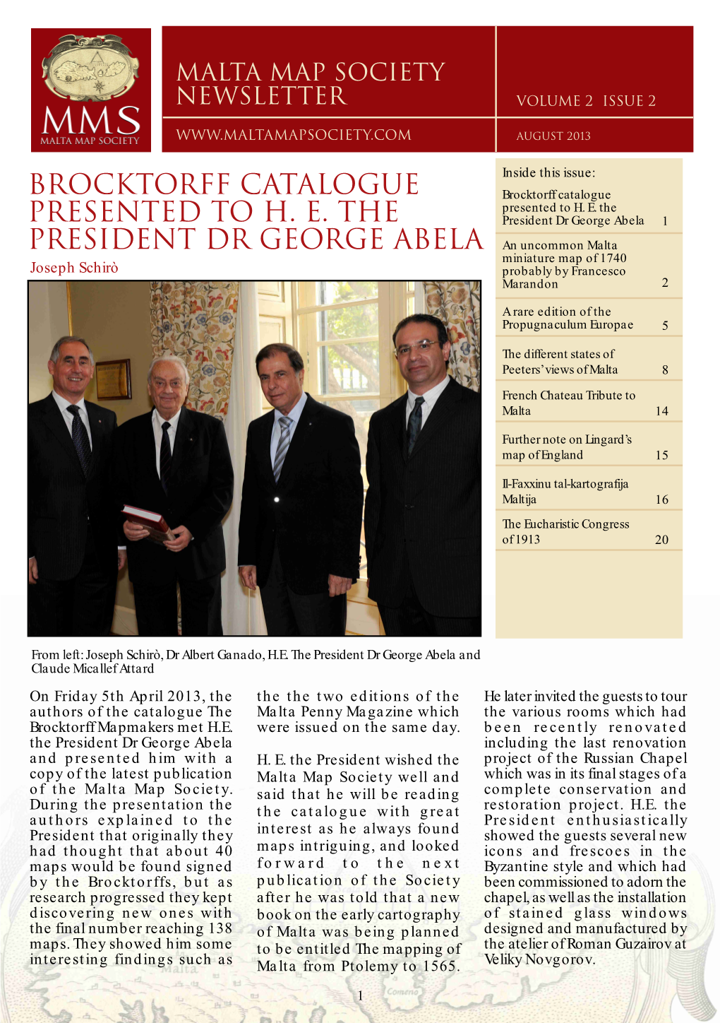 Volume 2 – Issue 2 (August 2013)