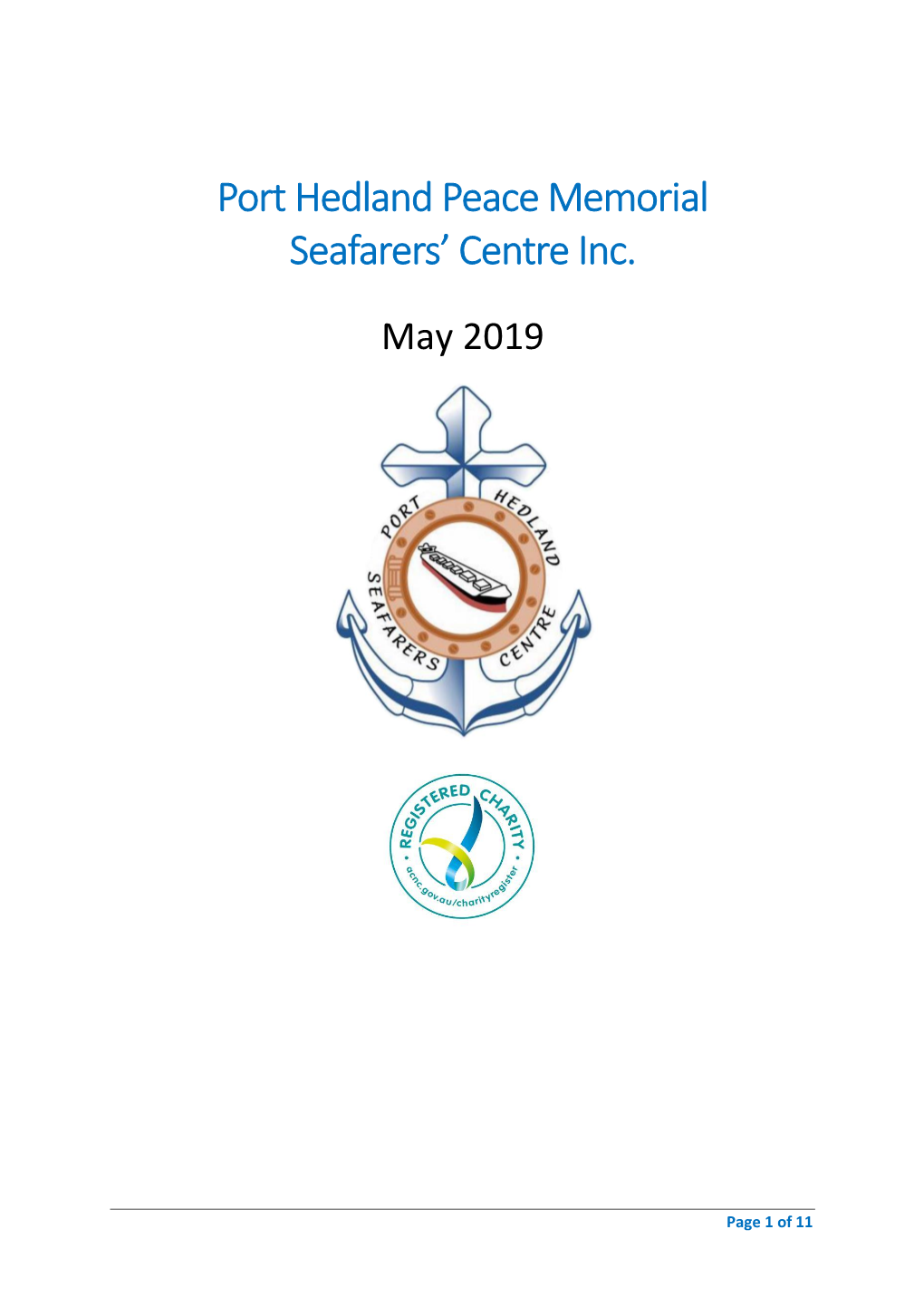 Port Hedland Peace Memorial Seafarers' Centre Inc