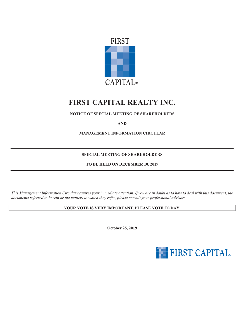 First Capital Realty Inc