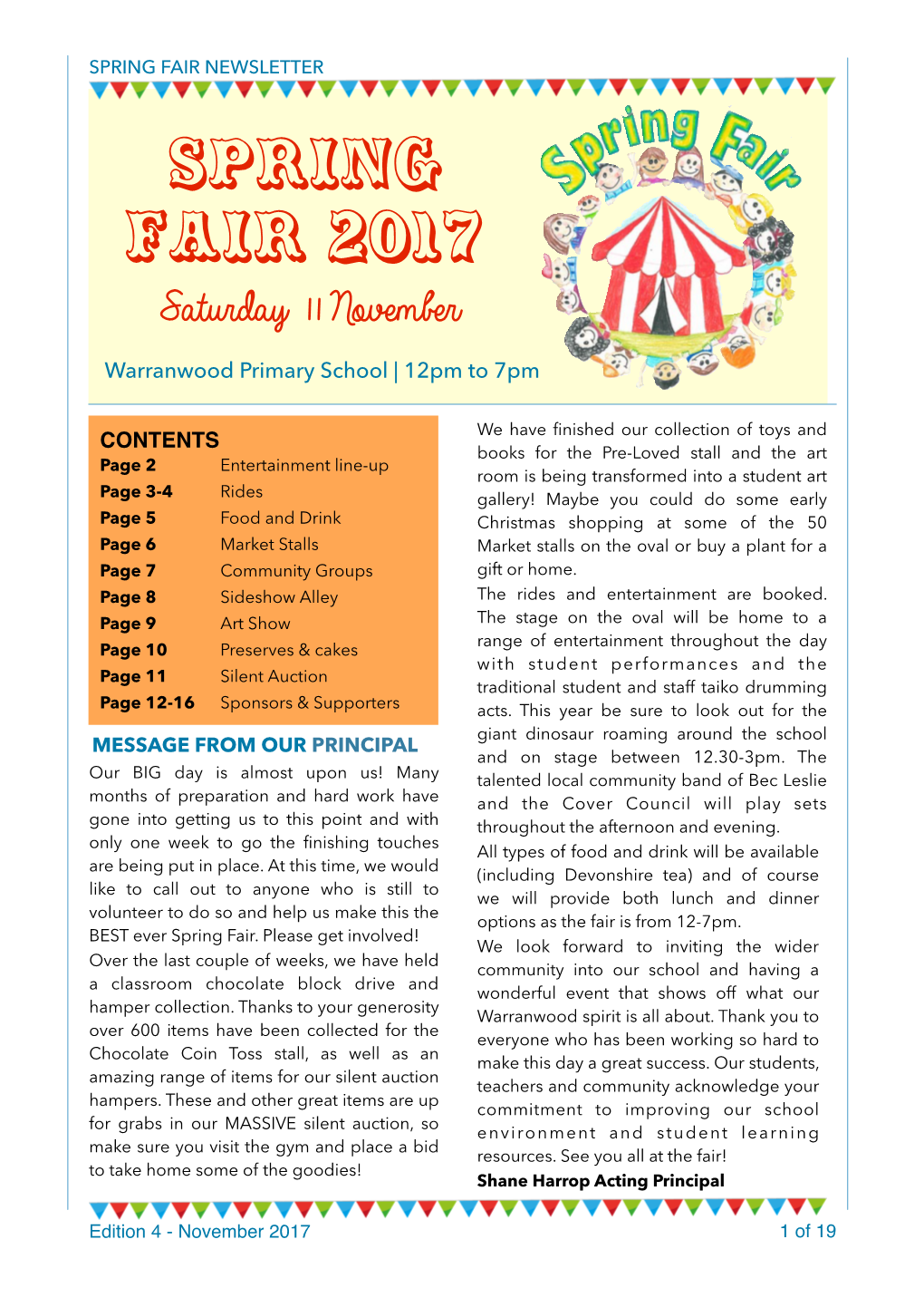 Spring Fair 2017 Saturday 11 November