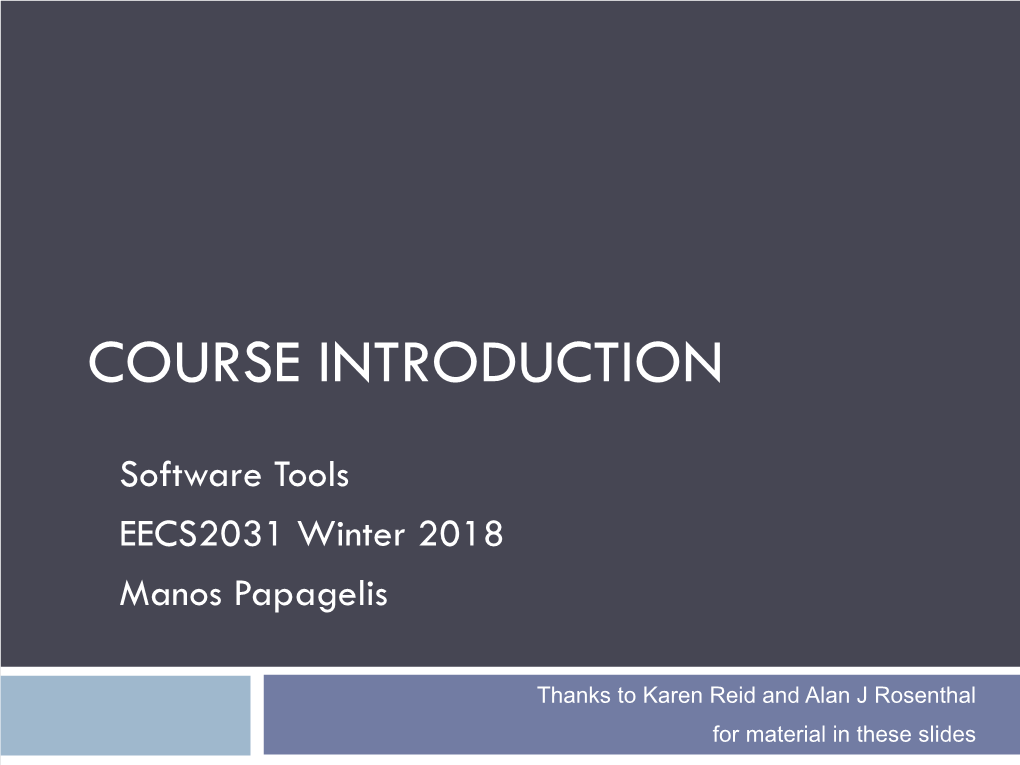 CSC209: Software Tools and Systems Programming