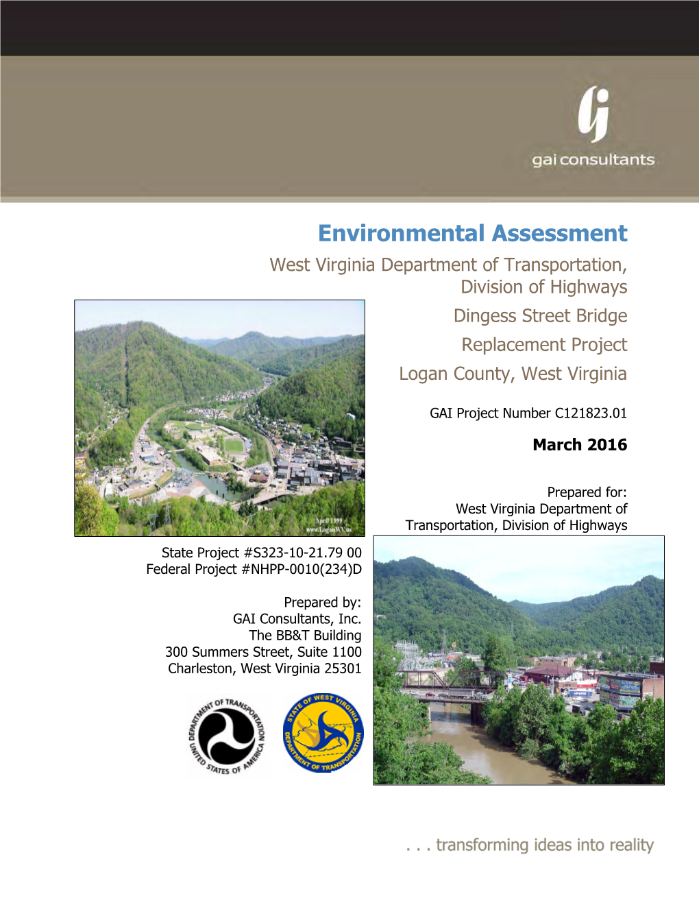 Environmental Assessment West Virginia Department of Transportation, Division of Highways Dingess Street Bridge