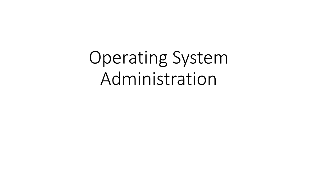 Operating System Administration Recycle Bin Location