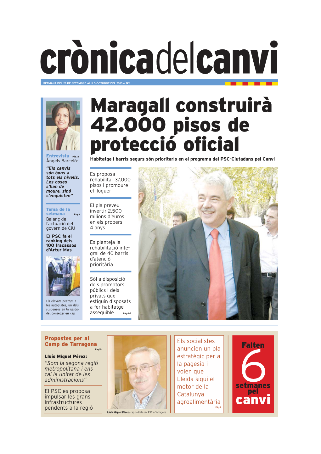 Maragall Construirà 42.000 Pisos De Protecció Oficial