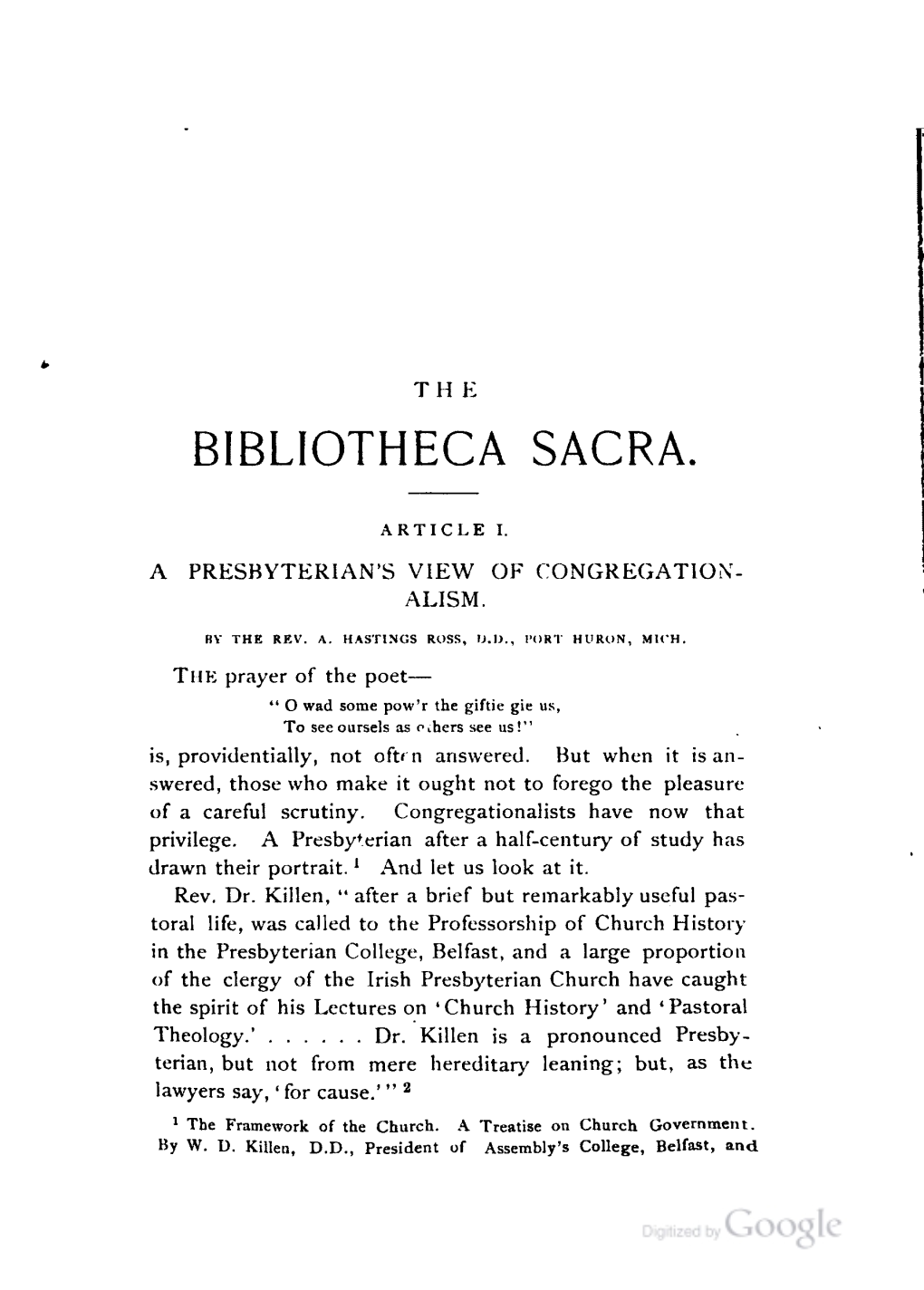 The Bibliotheca Sacra