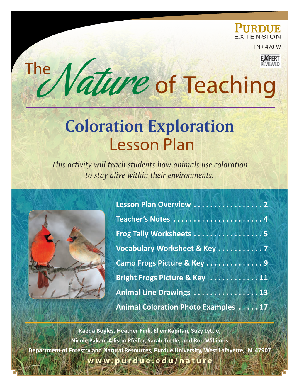 Coloration Exploration Lesson Plan This Activity Will Teach Students How Animals Use Coloration to Stay Alive Within Their Environments