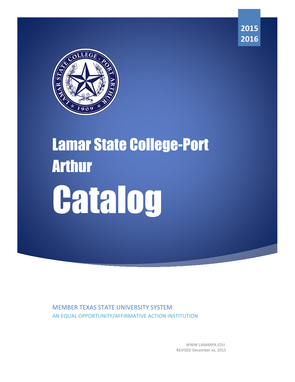 2015-2016 Catalog