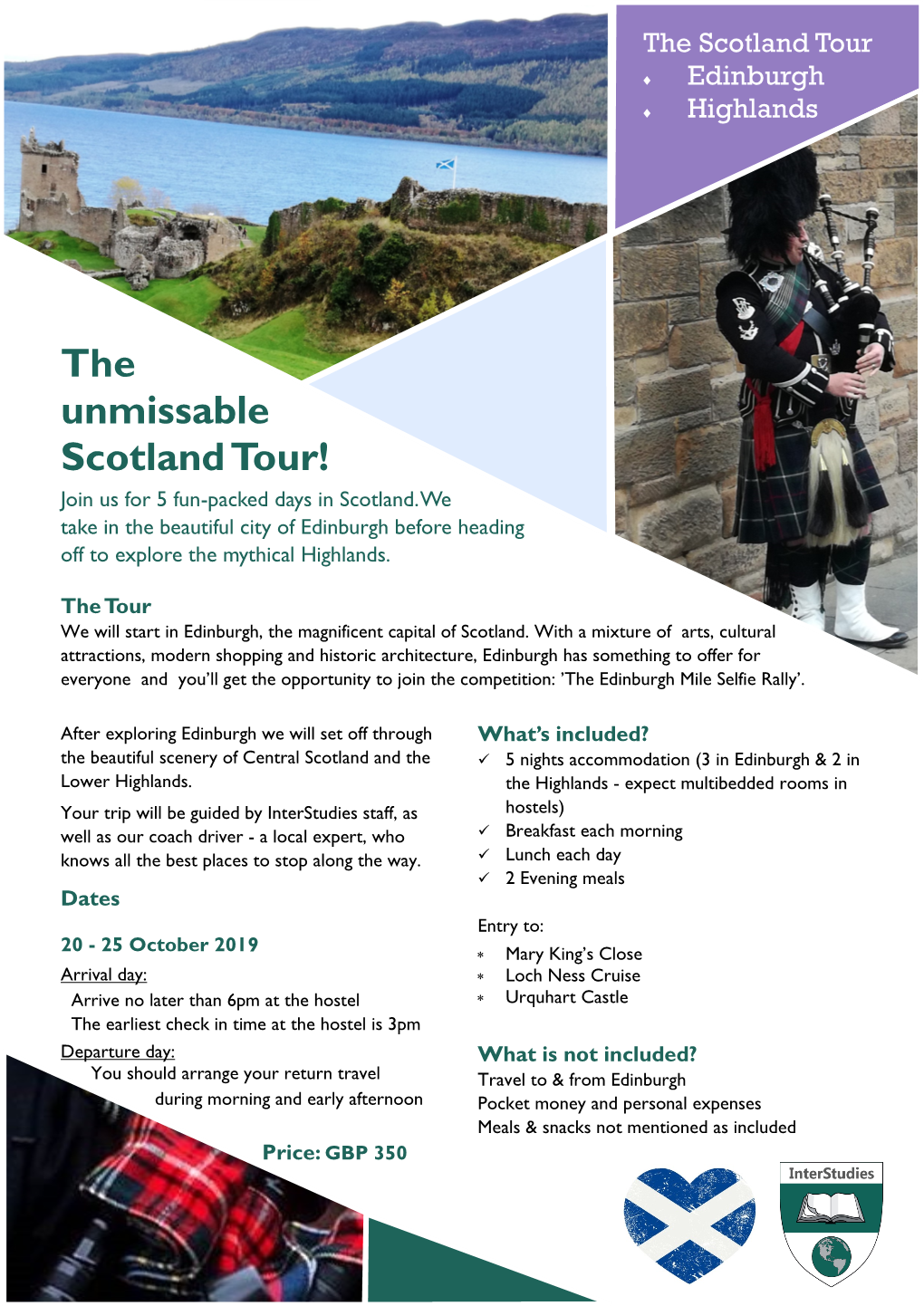The Unmissable Scotland Tour! Join Us for 5 Fun-Packed Days in Scotland