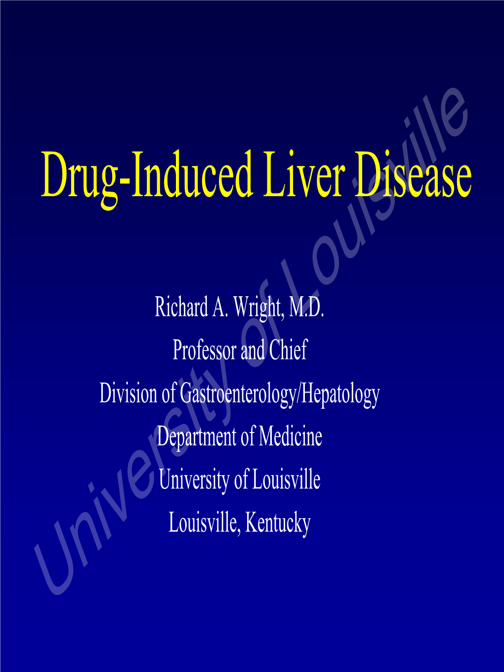 Drug-Induced Liver Disease