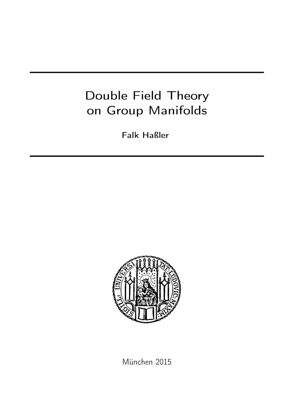 Double Field Theory on Group Manifolds