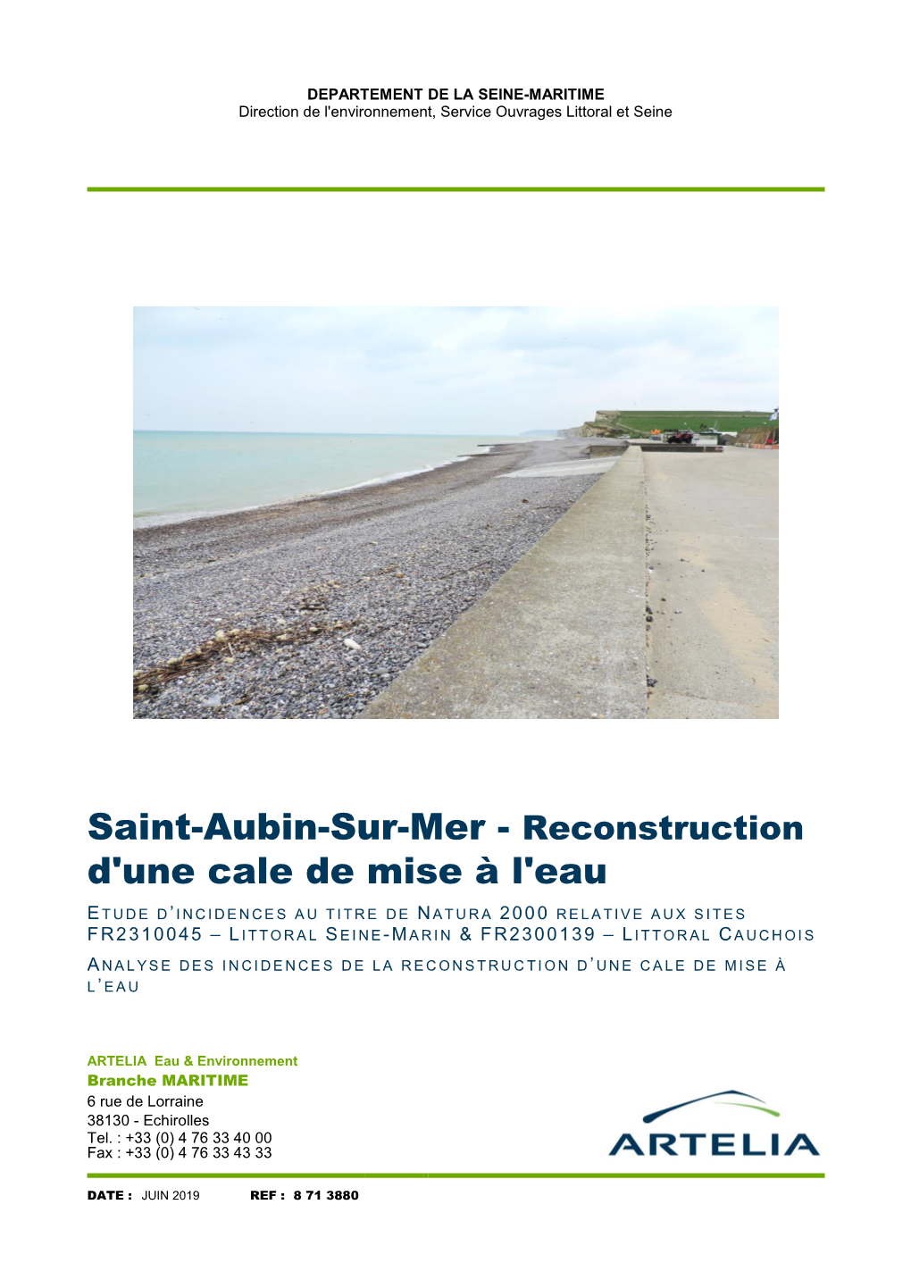 Saint-Aubin-Sur-Mer - Reconstruction D'une Cale De Mise À L'eau