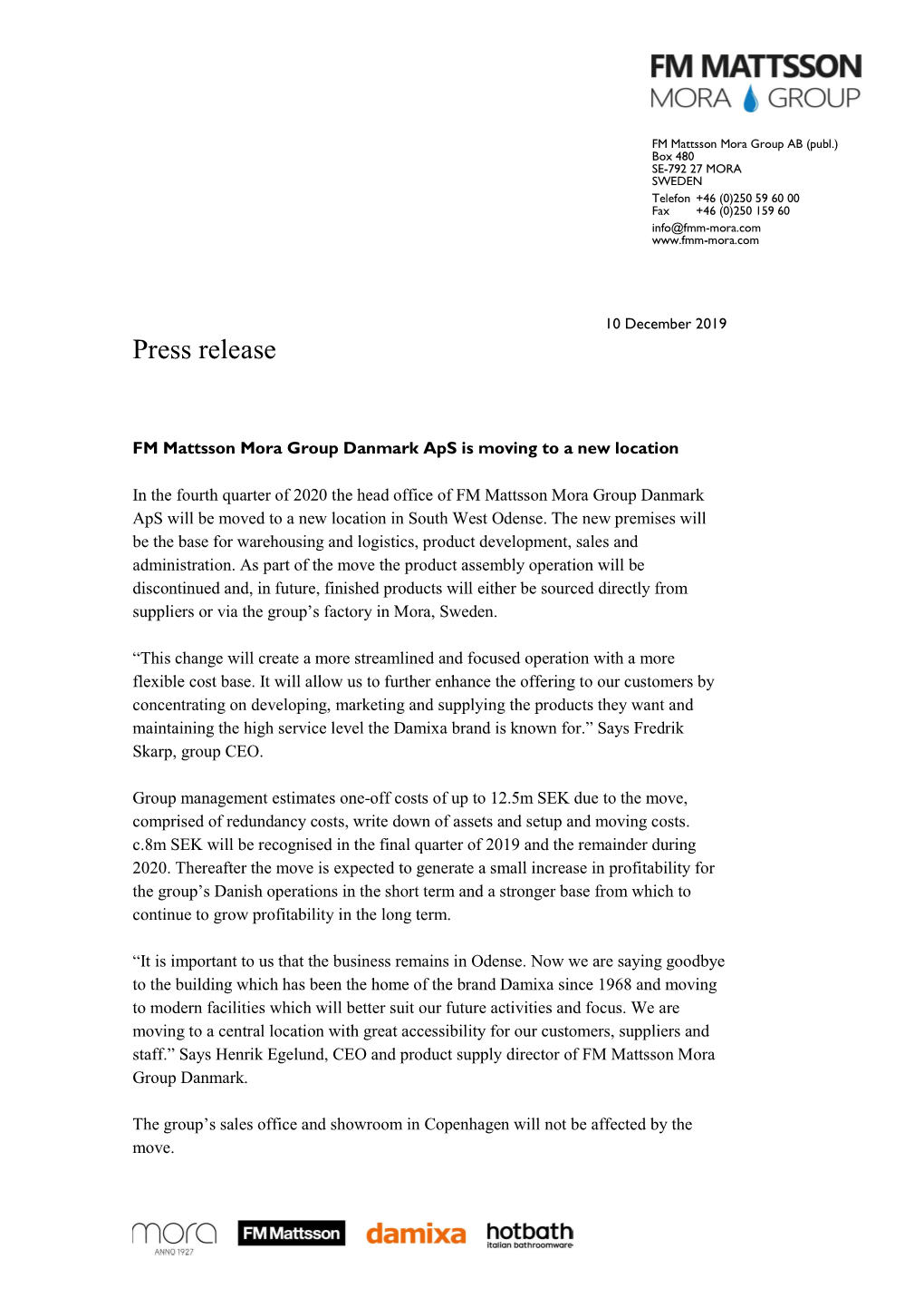 Press Release