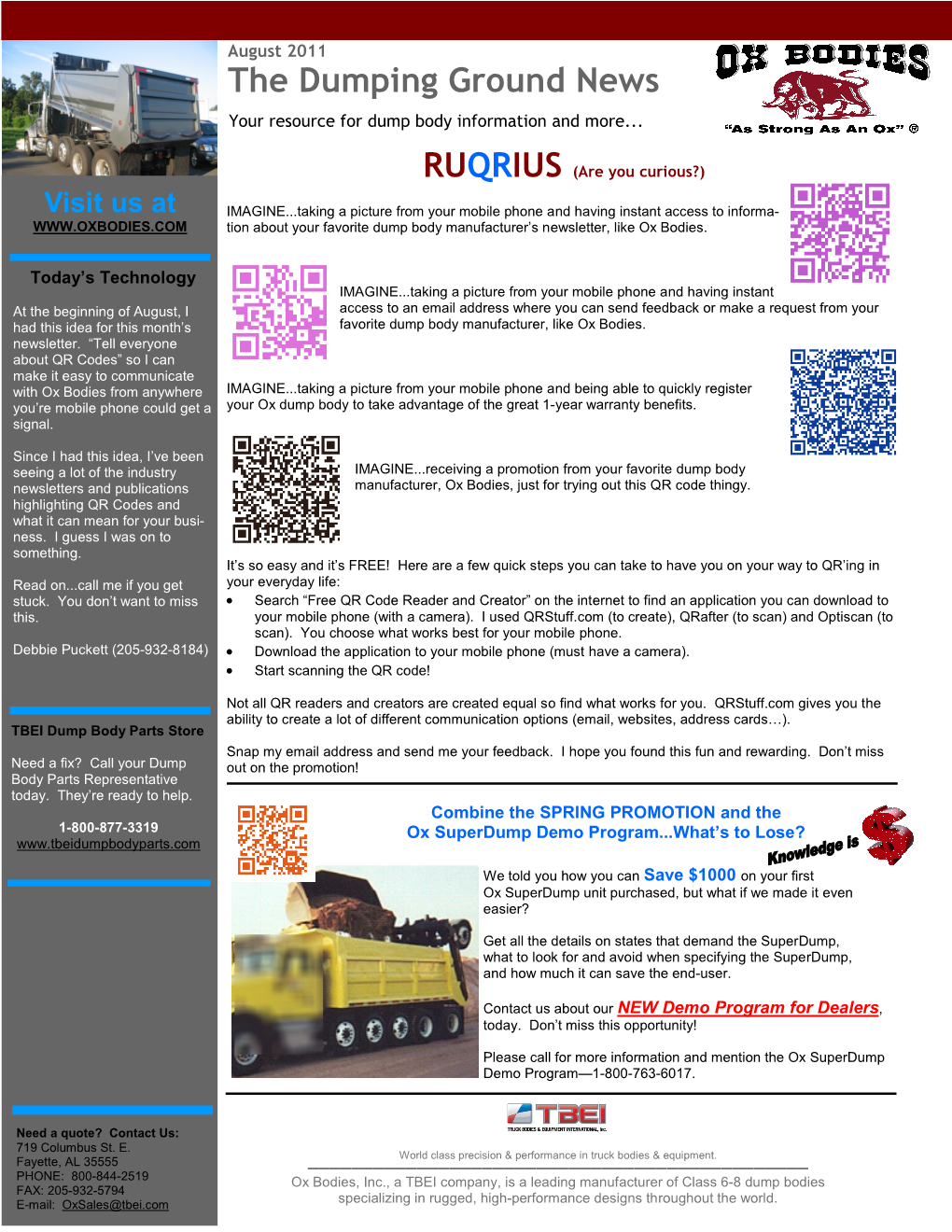 The Dumping Ground News Your Resource for Dump Body Information and More