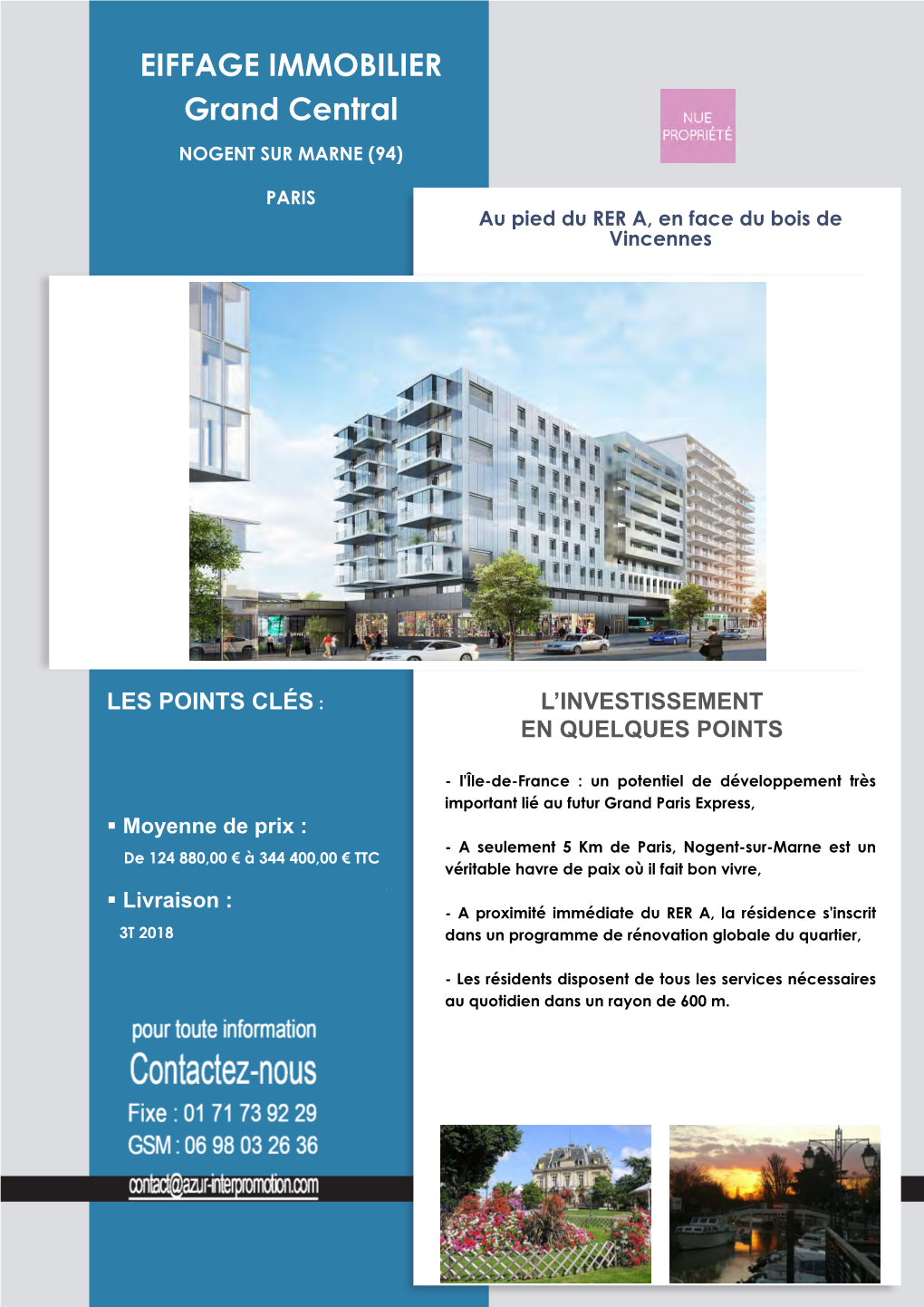 EIFFAGE IMMOBILIER Grand Central NOGENT SUR MARNE (94)