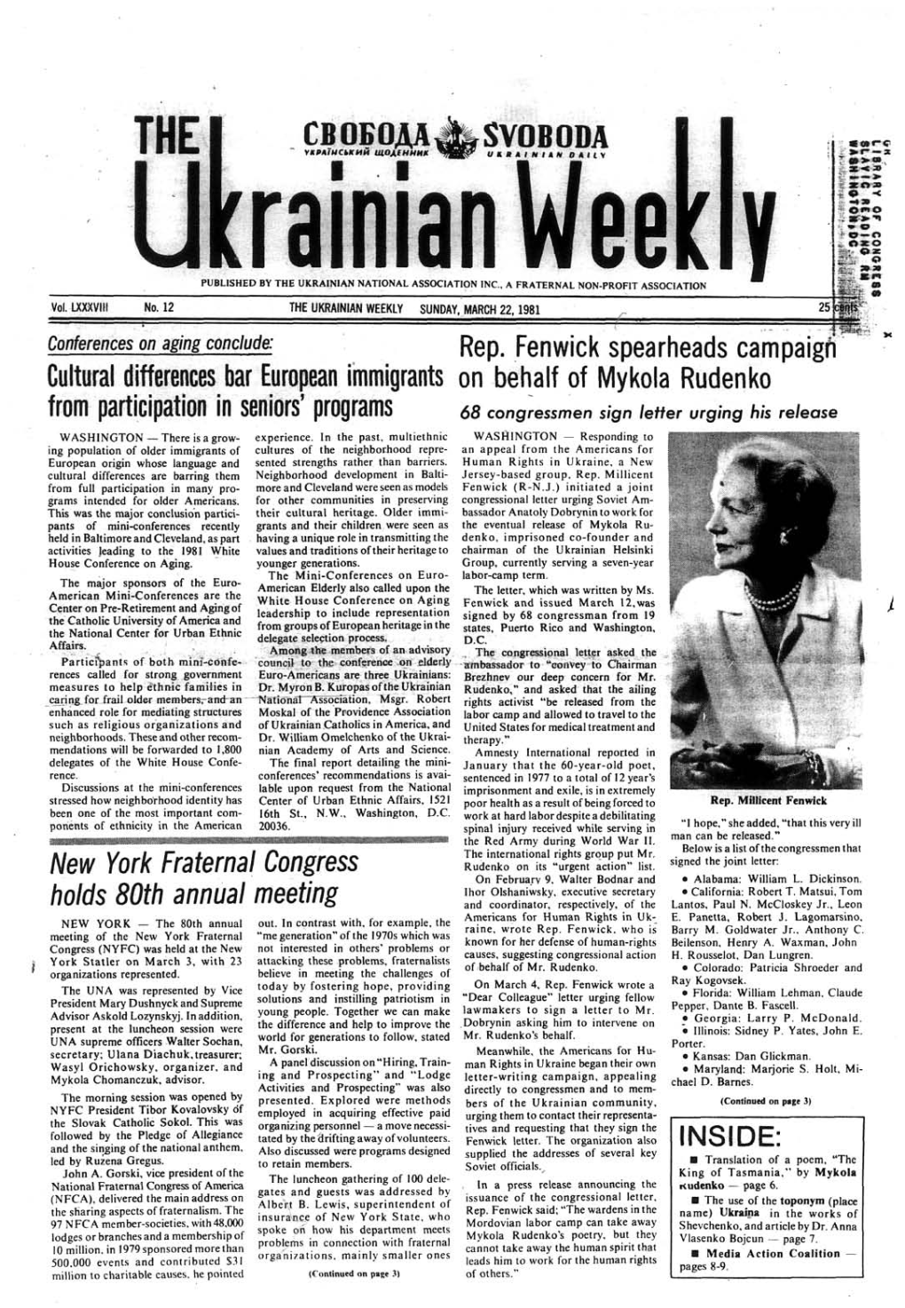 The Ukrainian Weekly 1981