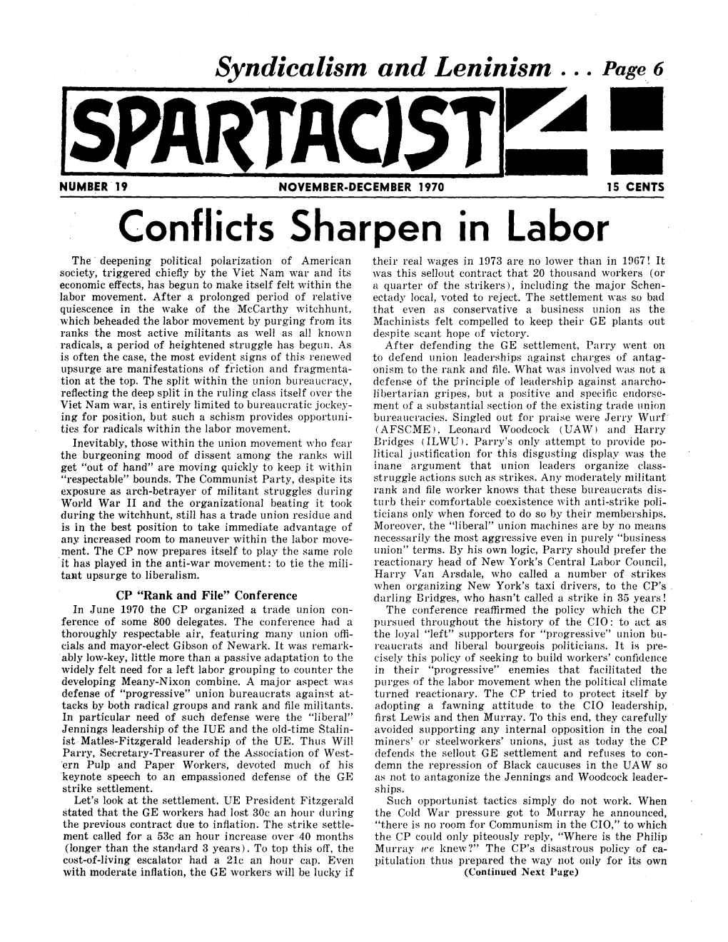 No. 19, November-December, 1970