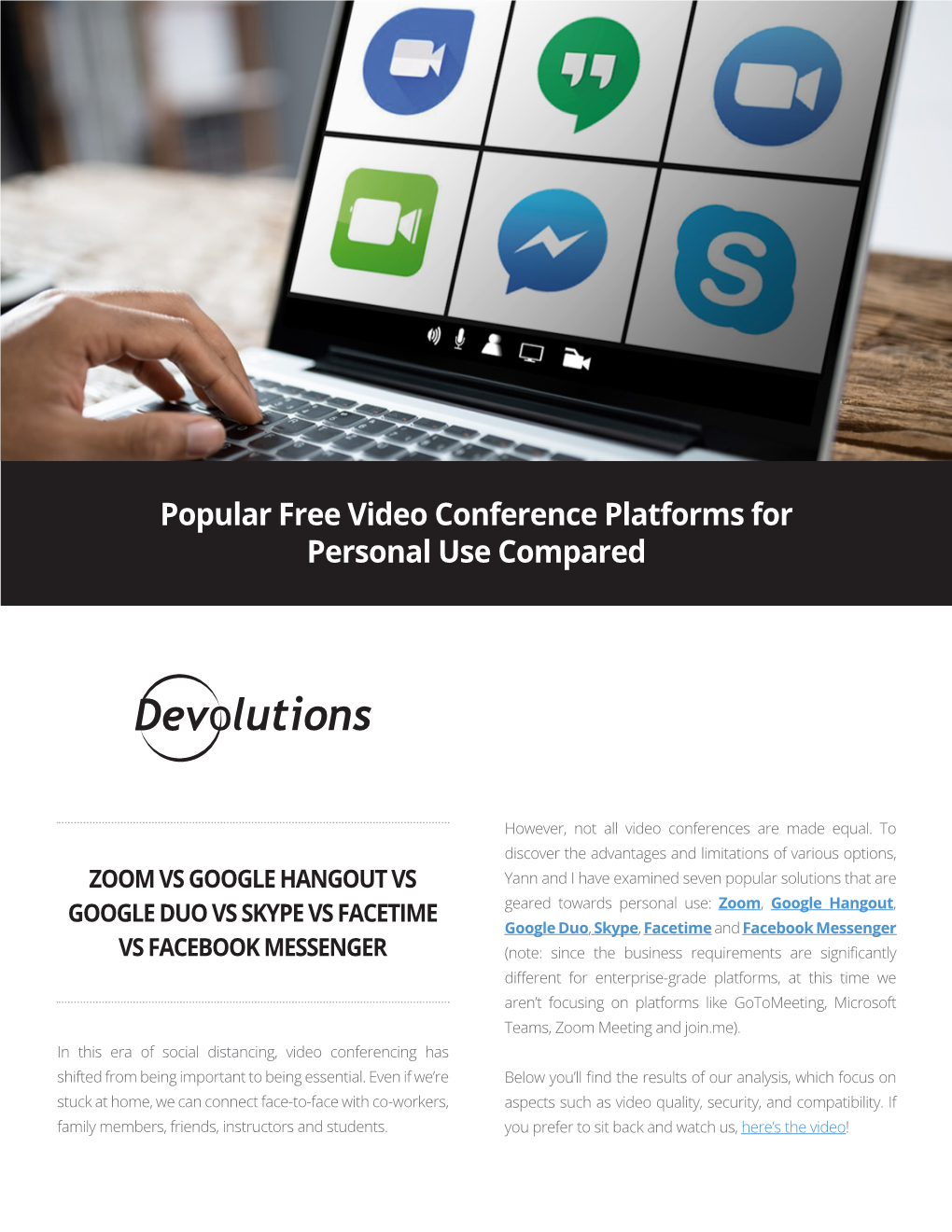 Popular Free Video Conference Platforms for Personal Use Compared