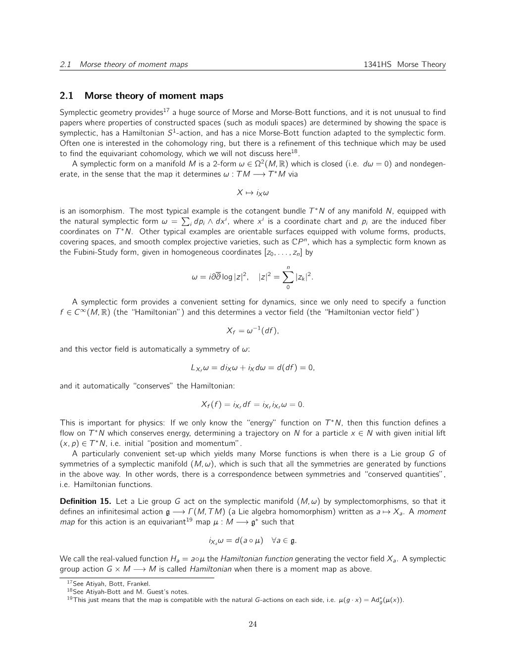 Morse Theory of Moment Maps in Symplectic Geometry