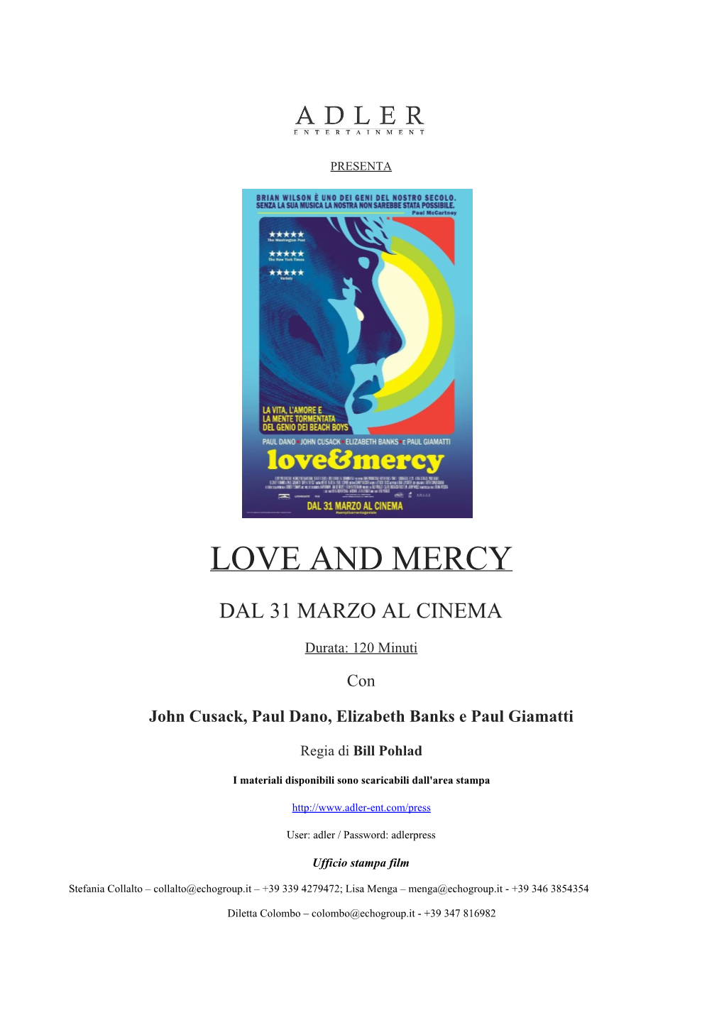 Love and Mercy