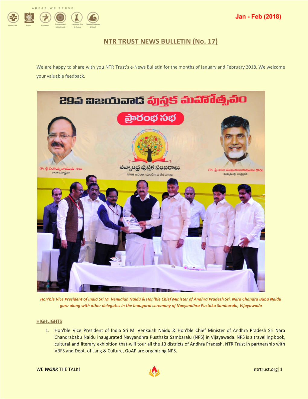 NTR TRUST NEWS BULLETIN (No. 17)