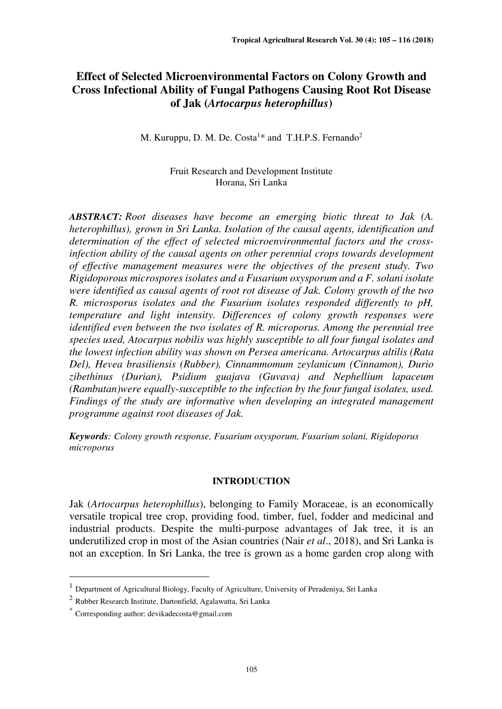 Effect of Selected Microenvironmental Factors on Colony Growth And