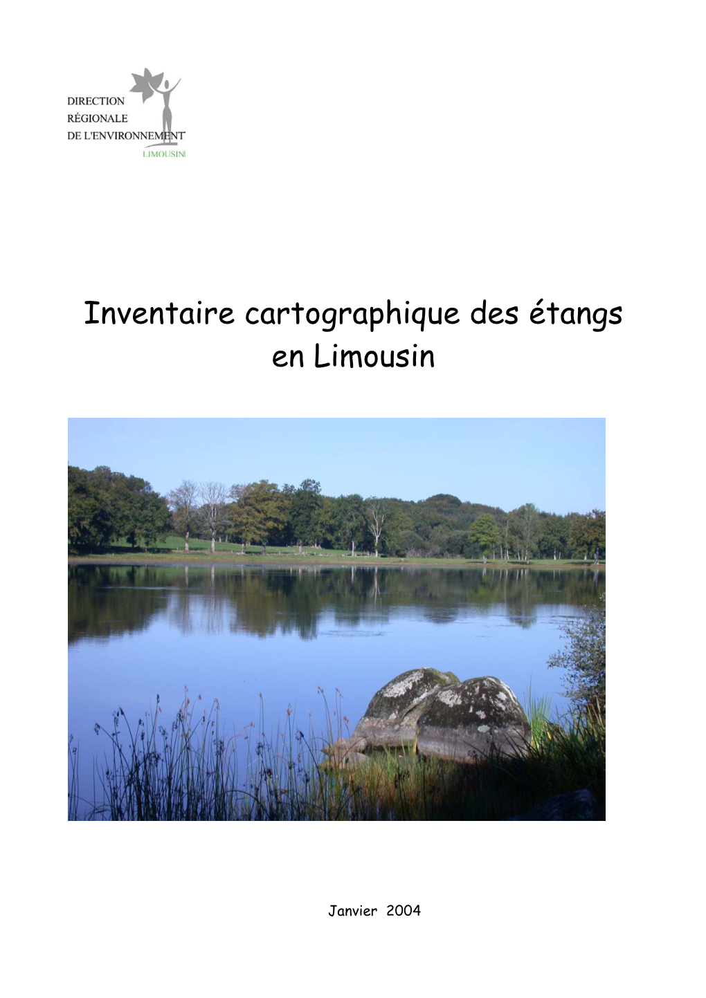 Inventaire Cartographique Des Étangs En Limousin