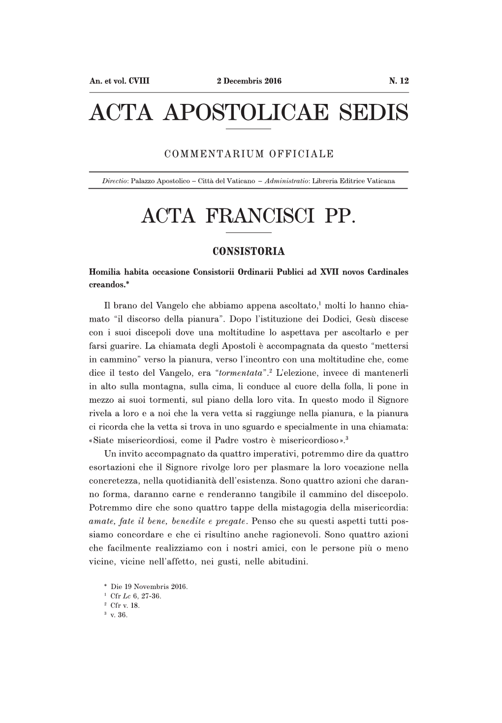 Acta Apostolicae Sedis