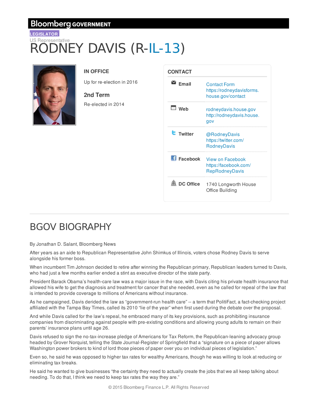 Rodney Davis (R-Il-13)