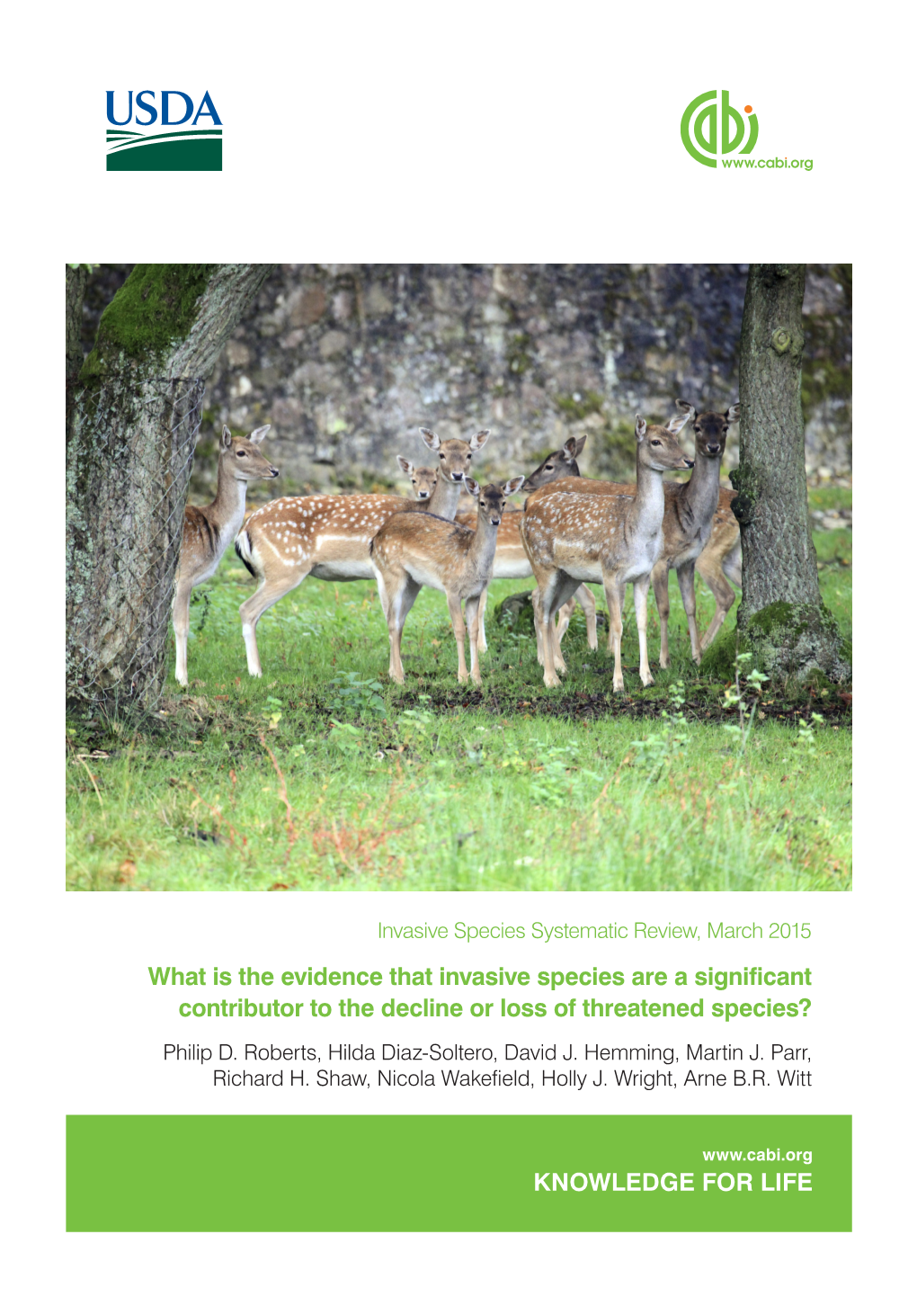 What Is the Evidence That Invasive Species Are a Significant Contributor to the Decline Or Loss of Threatened Species? Philip D