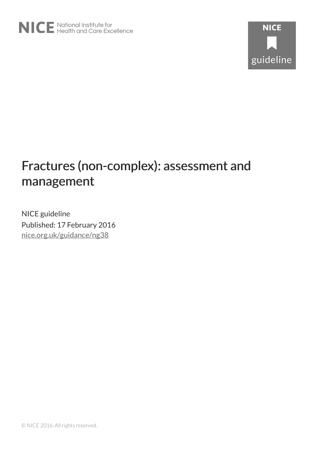 Fractures (Non-Comple Actures (Non-Complex): Assessment and X)