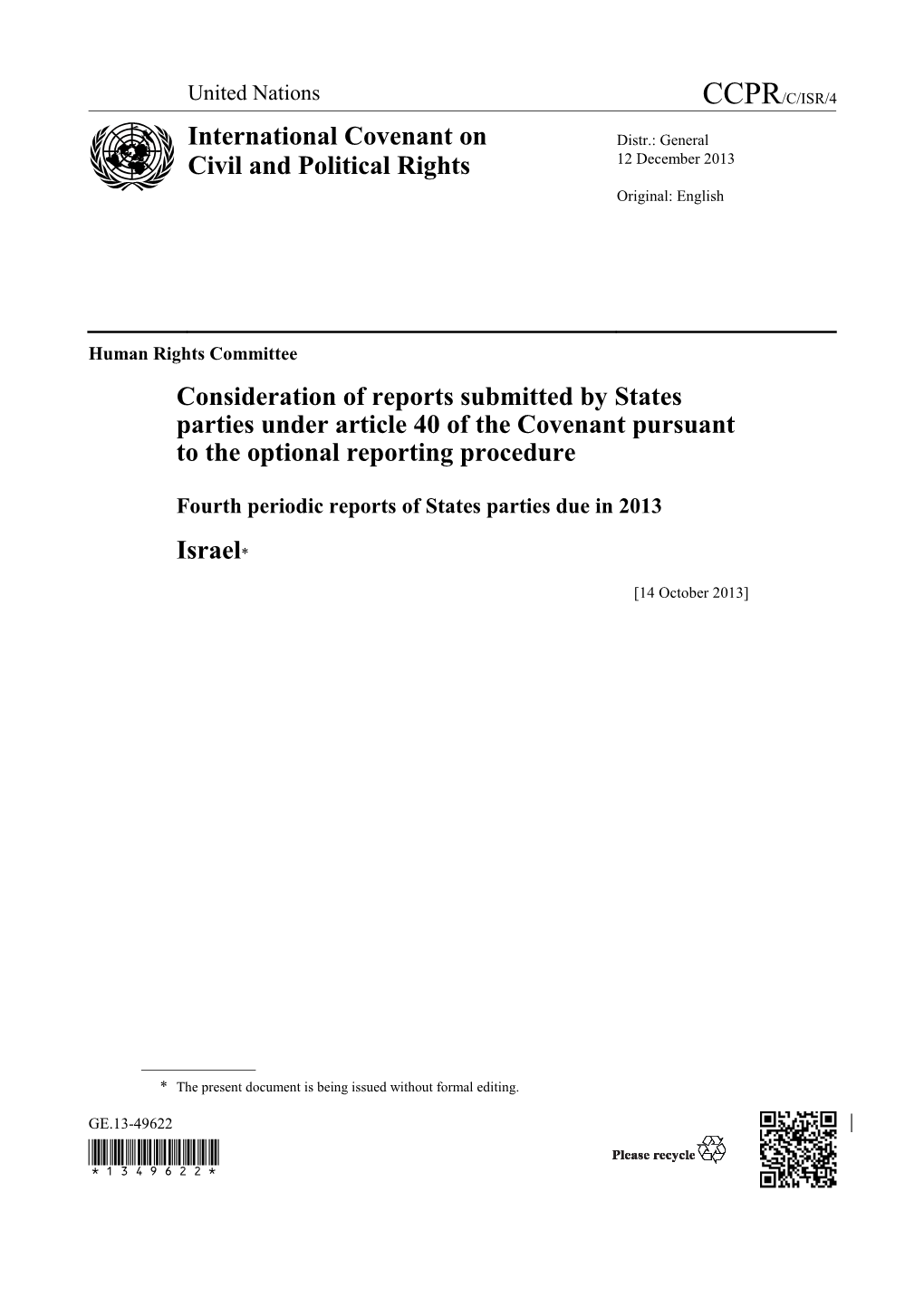 International Covenant on Civil and Political Rights