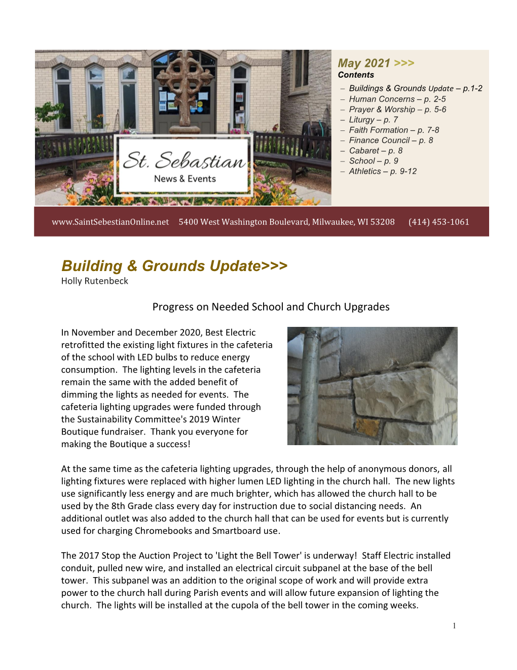 Building & Grounds Update&gt;&gt;&gt;