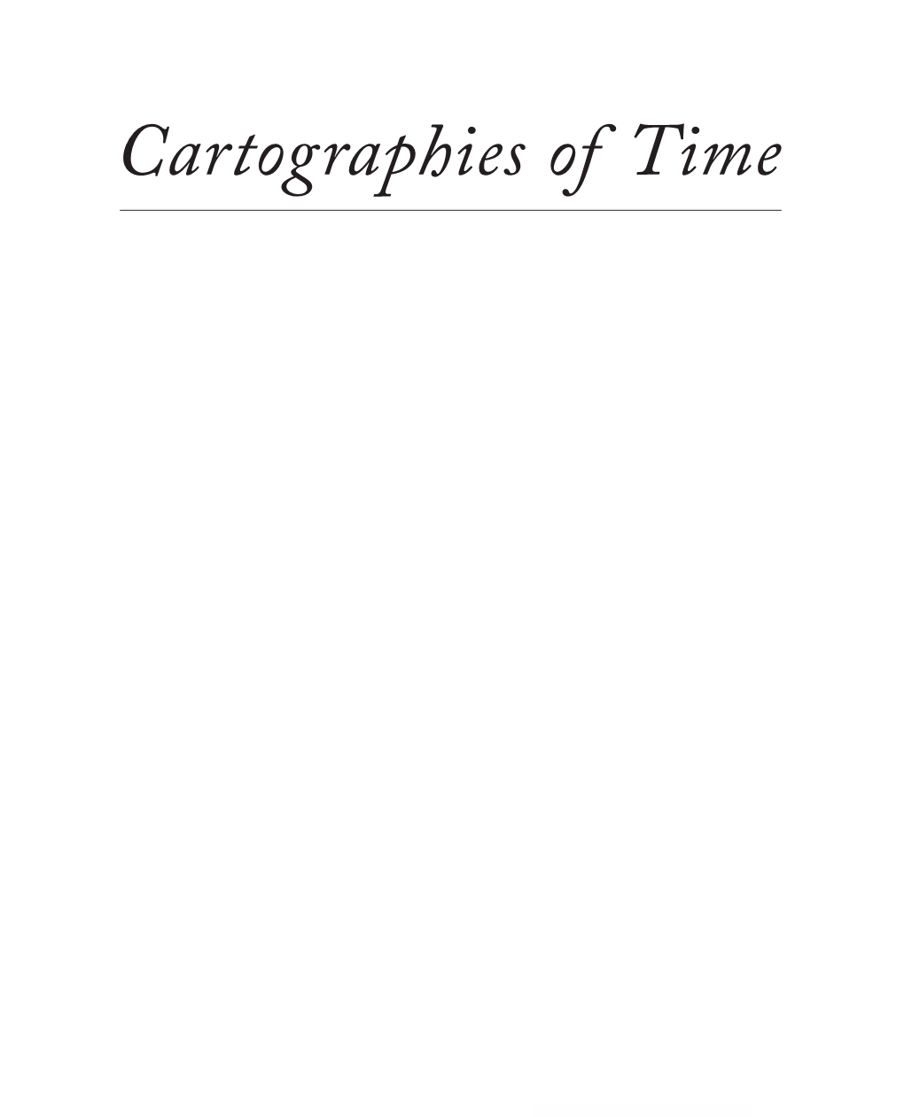 Cartographies of Time, Ch. 4