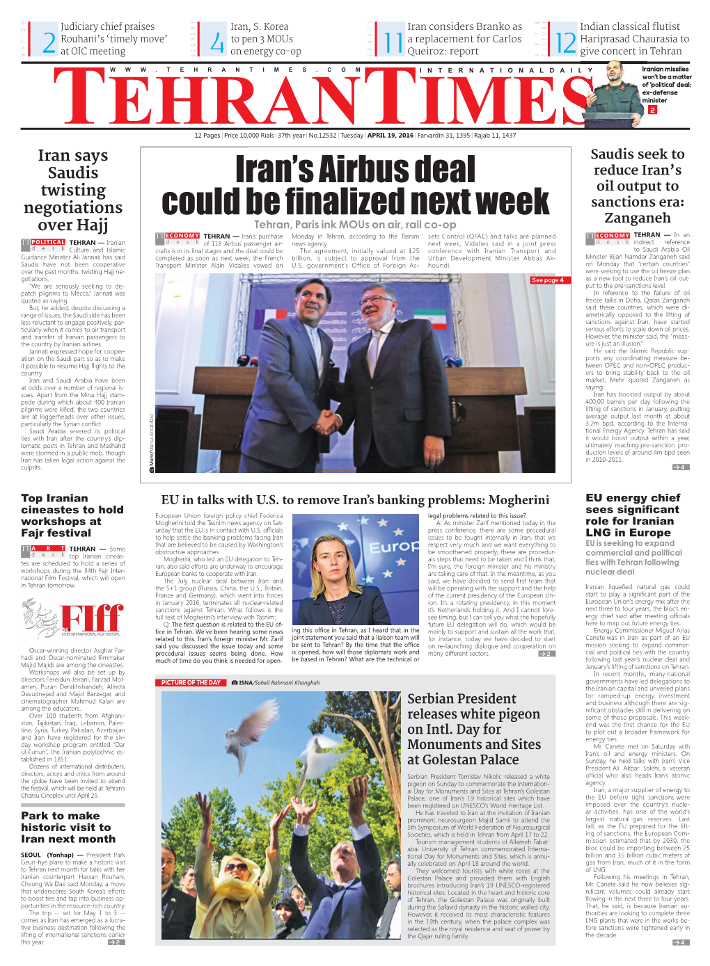 Iran's Airbus Deal Could Be Finalized Next Week
